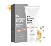 Hair Removal Cream, 50ml Portable Grooming Lotion, Gentle Depilatory with Balanced Grip, Compact Utility with Sturdy Texture, 4.92x1.97x1.97inch Beauty Accessory, Practical Aid for Home Travel Salon