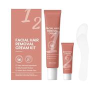 Hair Removal Cream - Facial Body Depilatory Lotion for Smooth Skin Care | Gentle Formula with Spatula Applicator, Post Shave Moisturizing Treatmented for Travel Summer Salon Prep