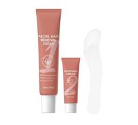 Hair Removal Cream, Facial Depilatory Lotion, Smooth Skin Shaving Cream, Spatula Included Gentle Formula for Face Body Travel Dating Bridal Prep Summer Salon Use, Post Shave Care