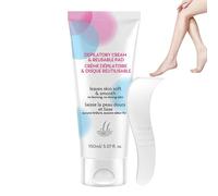 Hair Removal Cream, Fast Acting Skin Care Product for Gentle Hair Removal, Underarm Shaving Wax Alternative Cream for Adults, Men Women, Safe for Dry Sensitive Skin on Bikini, Legs, Arms