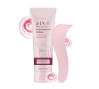 Hair Removal Cream, Smooth Depilatory Wax, Bikini Care Formula, Long Lasting Soft Skin, for Adults Women Men Dancer Swimmer Underarm Legs Chest Back Private Area Grooming Care 100g