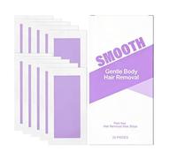 Hair Removal Waxing Strips, 20 Piece Depilatory Wax Strips for Face Eyebrow Chin Bikini Arms Legs Underarm Smooth Hair Removal Kit for Men Women Home Salon Travel Skincare Use