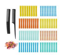 Hair Rollers - Flexible Curling Rods Set With Comb | 8 Different Sizes Cold Wave Perm Rods | DIY Hairdressing Tools For Long Medium Short Hair Styling Women Makeup Gift Salon Professional