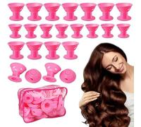 Hair Rollers - Magic Silicone Overnight Curlers Set, 40 Pcs Flexible