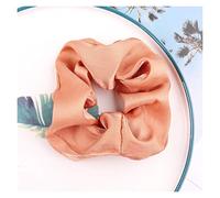 Hair Ropes Elastic Rubber Band Hair Jewelry Accessories Hair Accessories (Metal Color : Light Pink) (Orange)