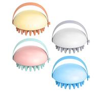 Hair Scalp Massager Corporal Cepillos de Ba?o Ni?os 4 Unids Cuerpo de Exfoliante Cepillos Atrás Scrubber de para Hombres Hair Scalp Masajeador Corporal