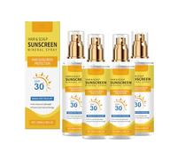 Hair Scalp Sunscreen Spray SPF 30, protección UV para cabello tratado con color, resaltado, niebla no grasosa, sin peso con aceite de coco, contra la sequedad decolorante, uso diario para piscina de