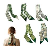 Hair Scarf - Fashion Headbands | 5Pcs Lightweight Breathable Long Headband | 90x6cm Scarf Headband for Braid Beach Travel