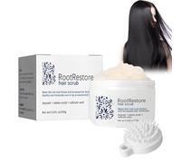 Hair Scrub - Exfoliante natural para el cuero cabelludo con peine, limpiador de cuero cabelludo, exfoliación suave del cuero cabelludo, cepillo de masaje anticaspa, promueve un crecimiento más