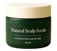 Hair Scrub, Scalp Exfoliator, Natural Scalp Cleanser, Removes Buildup and Excess Oil, Ideal para mujeres hombres de playa, Rutina de gimnasio, Shower Spa Daily Use and Post-Swim, 200 g Jar