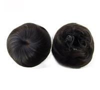 Hair Scrunchie Moño 2 uds extensión de pelo sintético resistente al calor 30gr moño rizado cordón goma banda Updo Donut(2-6)