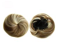 Hair Scrunchie Moño 2 uds extensión de pelo sintético resistente al calor 30gr moño rizado cordón goma banda Updo Donut(12CH613)