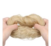 Hair Scrunchies, Curly Hairpiece, 2.56x2.56 Inches, Synthetic Updo Extension, Elastic Donut Hair Bun, Ponytail Piece for Travel, Dance, Birthday, Party, Wedding, Dating, Home, Dressing Room, Salon