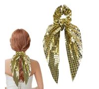 Hair Scrunchies Glitter, Sequin Ponytail Bands, Elastic Hair Ties, Accessories for Girls Women Dancers Performers Gym Yoga Class School Birthday Holiday Wedding Use Stylish Shine Fashion Tool