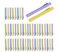 Hair Sectioning Clips, 50 piezas Extended sin límite de metal, duradero largo pelo Styling Clips material, Salon Tool for Sectioning and Coloring, Gear for Styling and Makeup