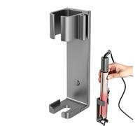 Hair Straightener Holder - Wall Mount Organizer 4.5x4.7x12.5cm, Aluminum Alloy Storage Rack | Heat Tool Management System, Space Saving Styling Solution For Combs Straighteners Dresser Home Hotel Sty
