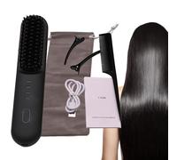 Hair Straightening Comb, Heat Comb Straighten Brush, Negative Ionic Straightening Comb, Fast Heating Hair Straightening Brush, Hot Comb Straightener, Straightening Comb For Thick Hair, Ionic Hot Comb