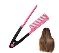 Hair Straightening Comb | Heat Resistance Home Straightener | Anti-static V Shaped Flat Ironing Supplies | Styling Brush for Dating Vacation Holiday Commuting House Road Trip