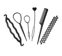 Hair Styling Accessories, Ayuda para el Pelo, Accesorios de Peinado,Hair Maker Accessories, Set de peinado, Hair Styling Tools, Hair Bun Maker Trenzado Styling Tools para Niñas Mujeres con pelo DIY