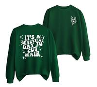 Hair Stylist Sweatshirt for Women, Hairdresser Shirt, Cut Hair Shirt, Long Sleeve Crewneck Graphic Pullover Tops