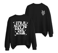 Hair Stylist Sweatshirt for Women, Hairdresser Shirt, Cut Hair Shirt, Long Sleeve Crewneck Graphic Pullover Tops