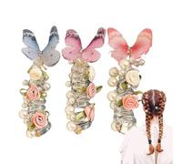 Hair Ties for Girls, Rainbow Spiral Hair Ties, 8cm Ponytail Styling Accessories for Teens, Youth, Daily Use, Sports, Outdoor Activities