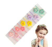 Hair Ties - Hair Rubber Bands | Cute Girls Hair Rope | 10 Pieces Cartoon Hair Bands, Hair Accessories, Girls Hair Accessories, Compact Elastic Hair Ties, Colored Hair Rubber Bands For Kids