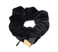 Hair Ties - Velvet Elastic Zipper Pocket Secret Storage Band Portable Accessory, Soft Secure Scrunchie | Hidden Money Holder for Women Teens Girls Daily Travel Concert School Commuting Outdoor