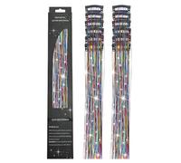 Hair Tinsel Clips - Sparkling Hair Accessories for Festival Party | Lightweight Aluminum Strands with Clip Fasteners, Easy Temporary Decoration for Adults Versatile Styling Options 19.69x1.38 in