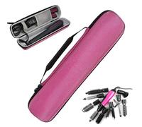 Hair Tool Bag - Portable Hair Tool Bags, Hairr Dryer Travel Case, Portable Travel Supplies, Multifunctional Haircare Accessories For Men, Women, Girls, Waterproof Flat Irons Cover Pouch, rosa