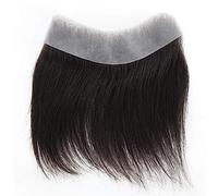 Hair Toupee men Tupé de cabello humano con línea frontal realista for hombres Peluca de tupé frontal estilo V con piel fina Base de PU Postizos naturales for hombres Sistema de reemplazo de cabello Tu