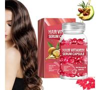 Hair Treatment Serum, 2024 Hair Treatment Serum Oil Capsules, Hair Vitamin Capsules Serum, No Rinse with Argan Macadamia Avocado Oils