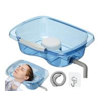 Hair Washing Basin - Bedside Shampoo Bowl, Elderly-Care Tool for Grooming, Patient-Comfort Gear, Spill-Proof Base with Neck-Support Groove, In-Bed Washing Kit for Rinsing Cleansing and Refreshing