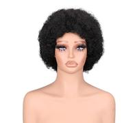 Hair Wigs Short Afro Kinky Curly Wigs for Black Women Human Hair Glueless Wig 150 Density Natural Black 10 inch para mujer Pelucas