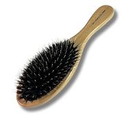hair2heart Cepillo de extensiones de madera, 22.5 cm | Cuidado suave y desenredado para una belleza duradera | Cepillo para extensiones y cabello natural