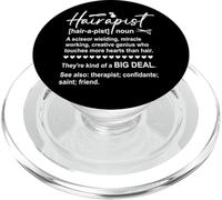 Hairapist Hair Stylist Barber Work Beauty Salon Hairdresser PopSockets PopGrip para MagSafe