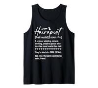 Hairapist Hair Stylist Hairdresser Barber Beauty Salon Owner Camiseta sin Mangas