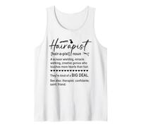 Hairapist Hairdresser Work Beauty Salon Hair Stylist Barber Camiseta sin Mangas