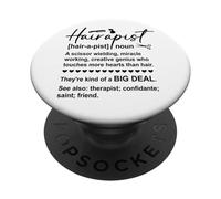 Hairapist Hairdresser Work Beauty Salon Hair Stylist Barber PopSockets PopGrip Adhesivo