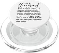 Hairapist Hairdresser Work Beauty Salon Hair Stylist Barber PopSockets PopGrip para MagSafe