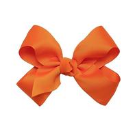 HAIRBOWS Lazo de grogrén para niñas con pinza para el pelo, para todas las edades y tipos de cabello, lazo de 6 pulgadas, color naranja