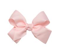 HAIRBOWS Lazo de grogrén para niñas con pinza para el pelo, para todas las edades y tipos de cabello, lazo de 6 pulgadas, color rosa claro