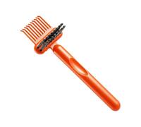 Hairbrush Cleaner Tool - 6.3 Inches, 2 in 1 Ergonomic Comb Cleaning Brush, Hair Removal Tool | Portable Hairbrush Scrubber for Home, Salon, Travel, Makeup, Shower, Women, Men