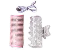 hairCurling Rollers - Self-Adhesive hairCurlers, USB Powered Styling Kit | Compact ABS Ceramic Material Quick Heat 85 Degrees Internal 42 Degrees External Safe hairProtection Medium hairSalon Use