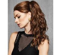 HairDo 18"" Simply Curly Ponytail Color R14/25 HONEY GINGER Hairpieces Claw Clip Pony Tru2Life Heat Friendly Beach Waves Synthetic