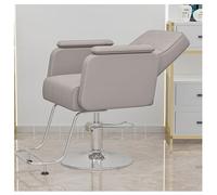 Hairdressing Chair, Barber Chair Height Adjustable with Adjustable Seat,Backrest, Barber Chair with 360° Rotation,Hydraulic Pump, Operating Chair Up to 150 kg,Gris,A