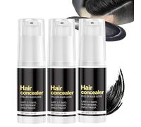 Hairfillup Hair Concealer Negro, Corrector de Cabello Hombres, Hair Fill Up Prueba de Agua Polvo For Realzar la Línea del Cabello, Prueba de Sudor, Cubre Raíces(3PACK)