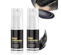Hairfillup Hair Concealer Negro, Corrector de Cabello Hombres, Hair Fill Up Prueba de Agua Polvo For Realzar la Línea del Cabello, Prueba de Sudor, Cubre Raíces(2PACK)