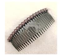 HairHair Peines laterales Dientes rectos Horquillas for el cabello Clips laterales for el cabello Nupcial Velo de novia Peine Accesorios for el cabello Sombreros(Pink)