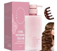 Hairhalo Curl Defining Cream, Crema Per Definire I Ricci, Crema Per Ricci Per Capelli Ricci, Anti-crespo, Idratante, Lisciante Per Capelli Ricci E Mossi (1 botella)